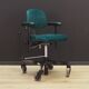 Green office armchair, Danish design, 1970s, production: Denmark