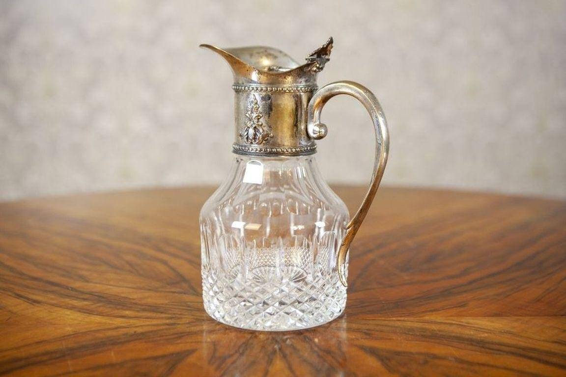 English Pitcher with Silver-Plated Handle, 1920s