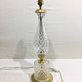 Crystal and bronze lamp base