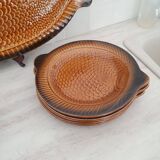 Sarreguemines 12-piece earthenware fish set