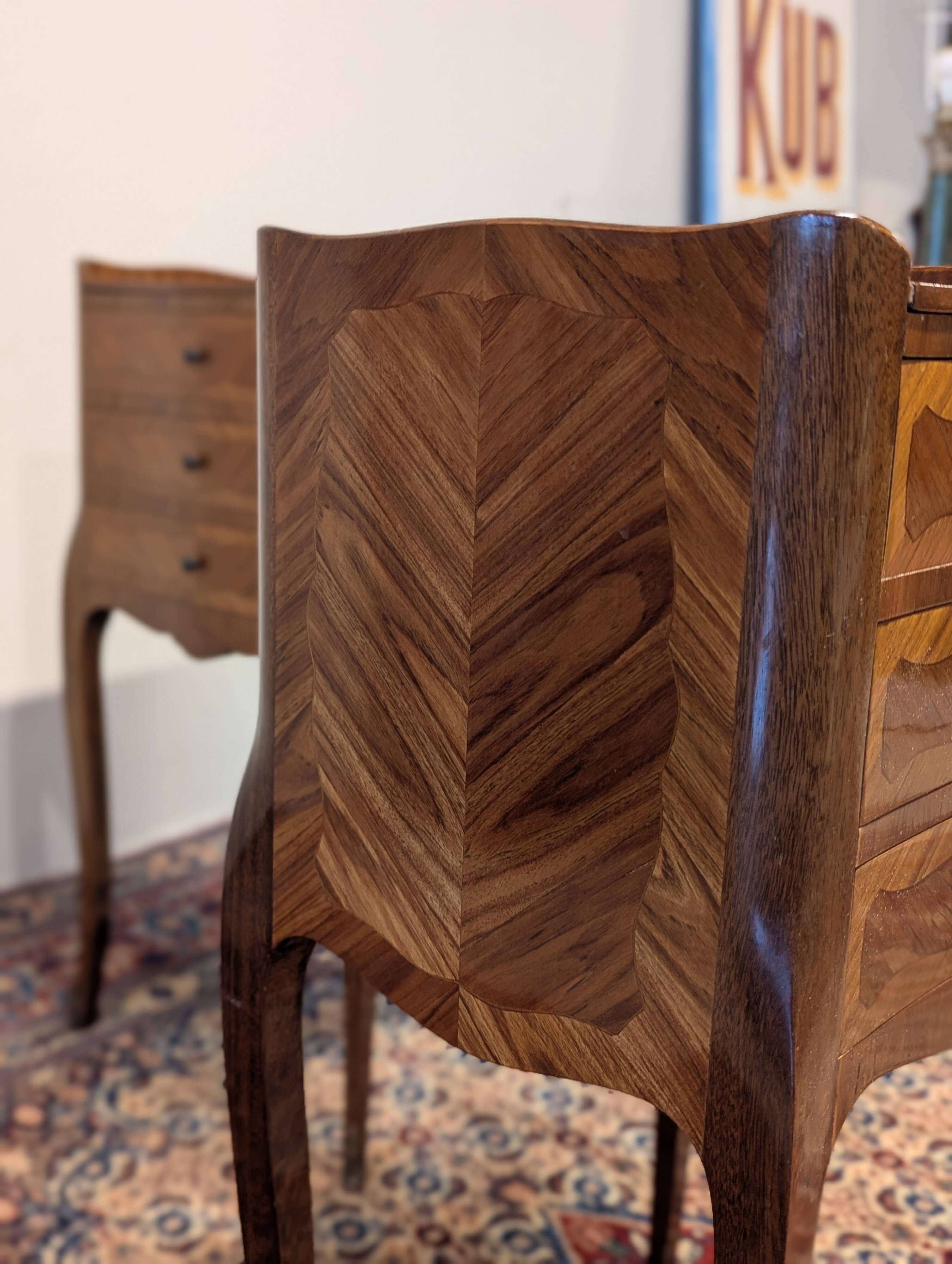 Pair of Louis XV style bedside tables