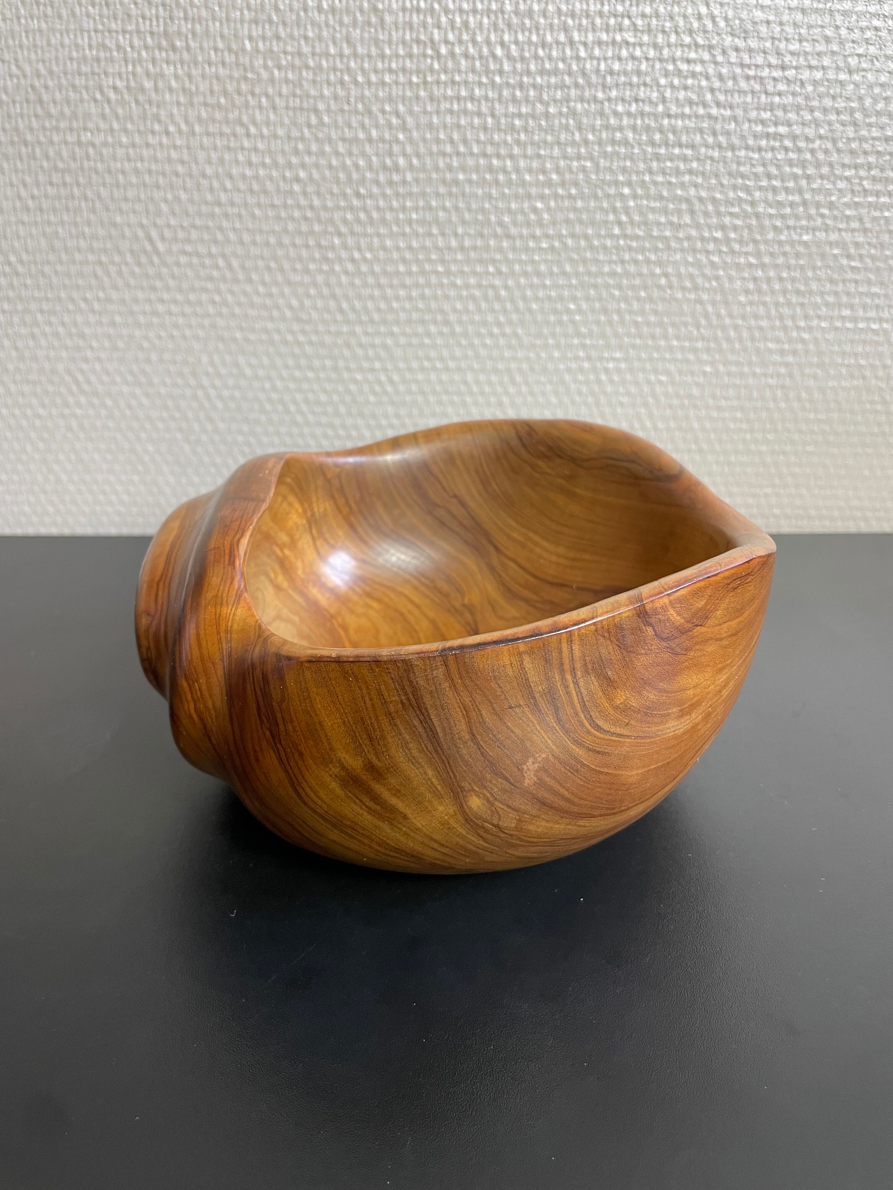 Empty wooden pocket of olivier