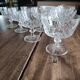 Set of 10 vintage champagne glasses in molded glass