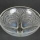Lalique France opalescent scallop bowl numbered 3204
