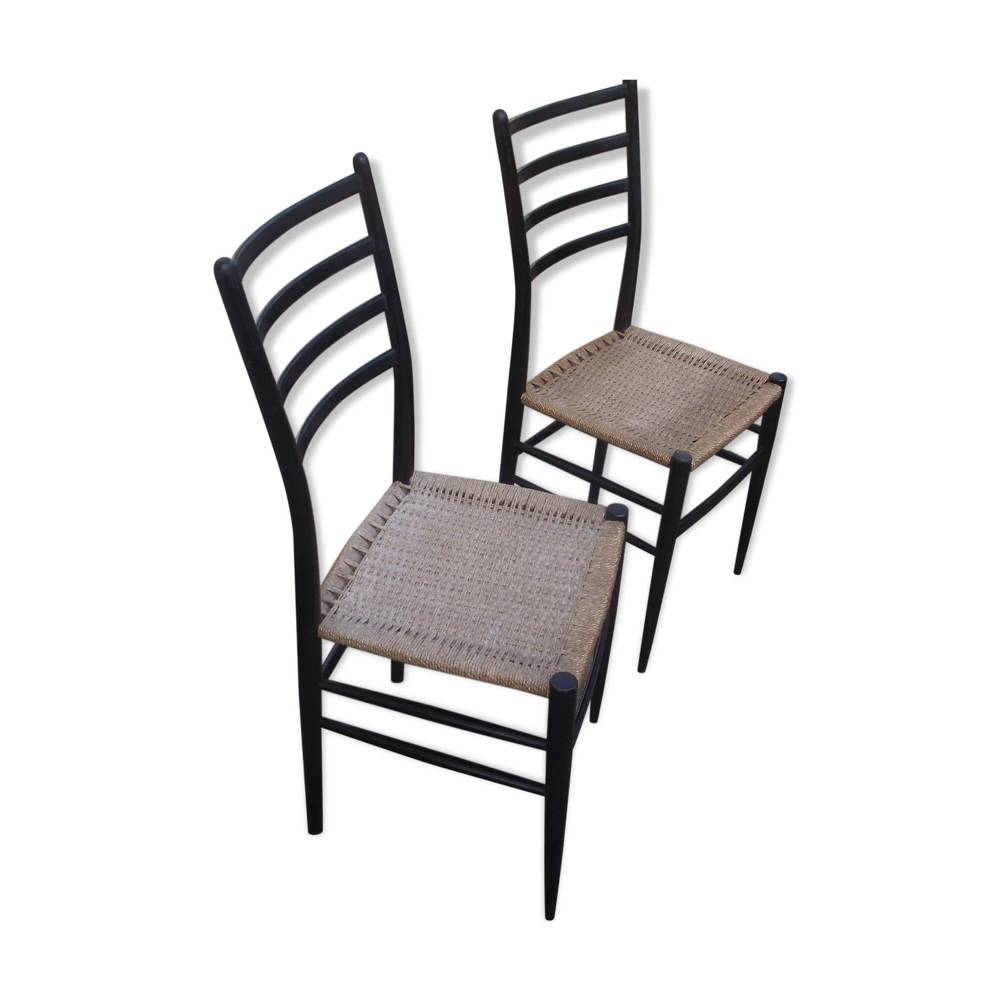 Pair of Italian design chairs 60