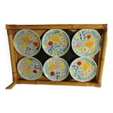 12 Valauris dessert plates