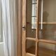 Glass cabinet in raw oak