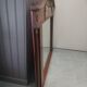 Empire mirror in mahogany and gilded bronze 120x97cm