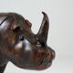 Rhinoceros Leather Footstool by Dimitri Omersa