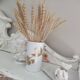 White porcelain vase decoration foliage gold "Léonard Paris" decoration Montebello