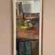 Large Original Swedish Oil on Canvas – “Still Life” by Ingvar Hällgren – Signed – Vintage & Framed – 89 × 42 cm (35" × 16.5")