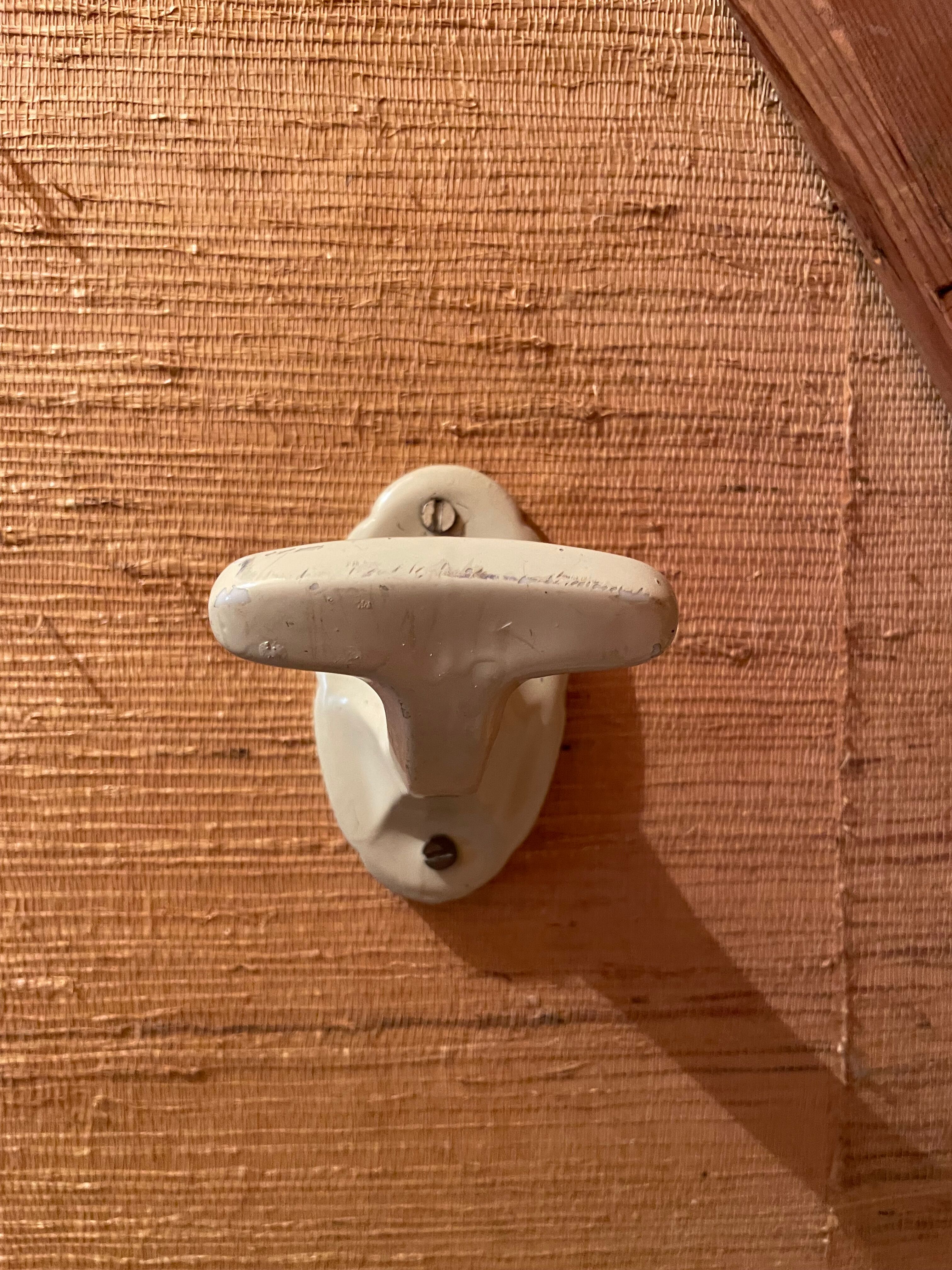 Vintage ceramic wall hook