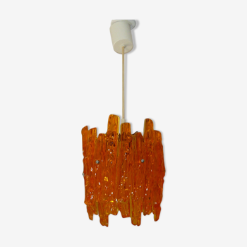 Kalmar "ice cubes"hanging lamp in lucite years 70