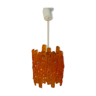 Kalmar "ice cubes"hanging lamp in lucite years 70