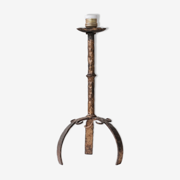 Single Mid-Century Metal Spanish Table Lamp