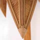 "Palm/coconut tree" floor lamp in rattan