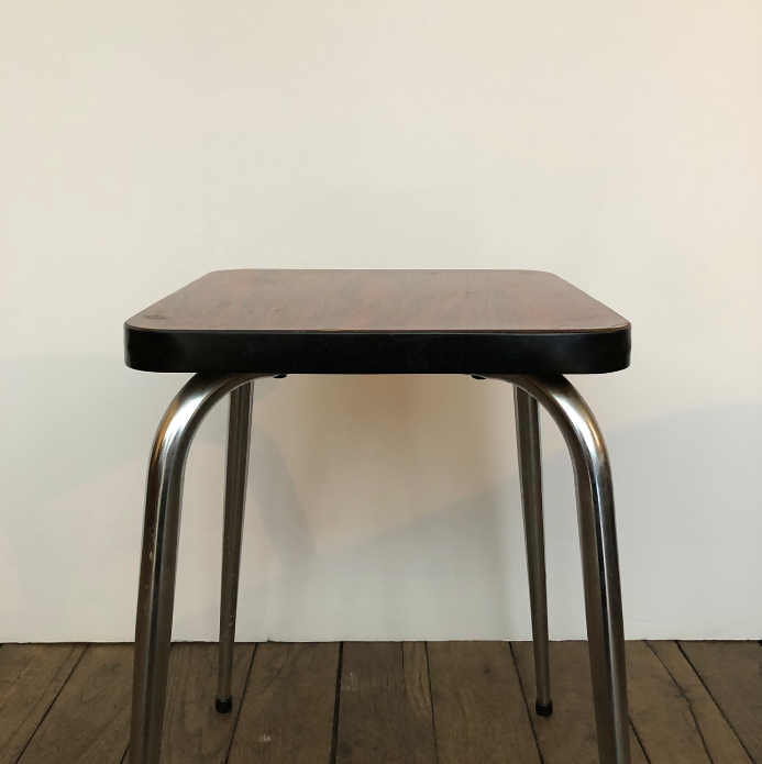 Brown formica stool