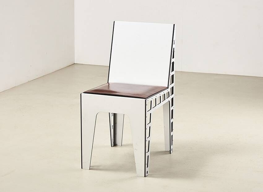Very rare Set of 6 Alu Chairs by Richard Hutten for Hidden Netherlands 2000