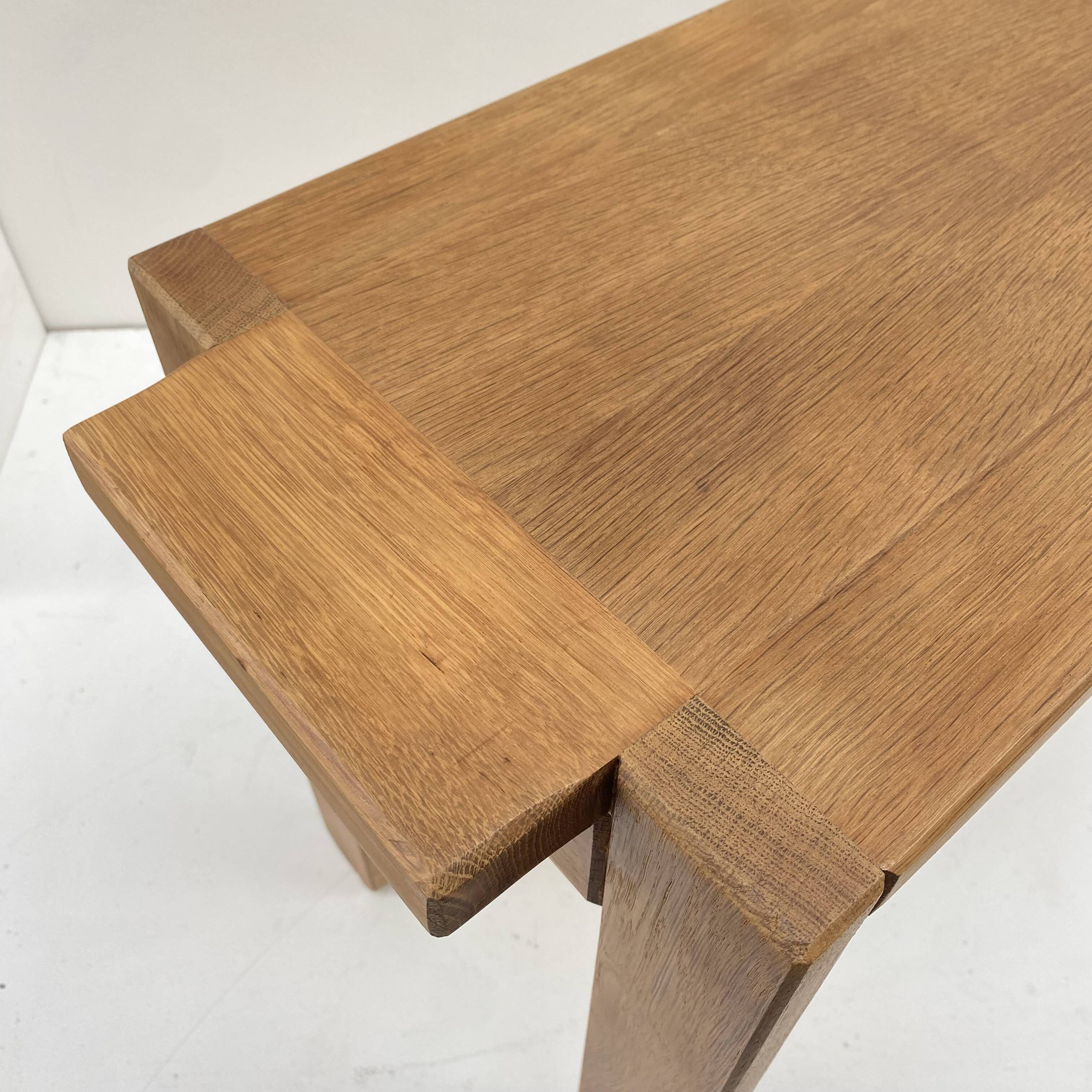 Petit banc en chêne de style art déco