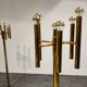 Pair of brass Sciolari floor lamps, 1970s