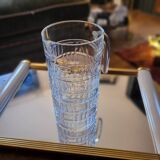 Molded glass pitcher – 1960s-70s