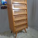 Dresser chest vintage wood and rattan of the 50 feet compass