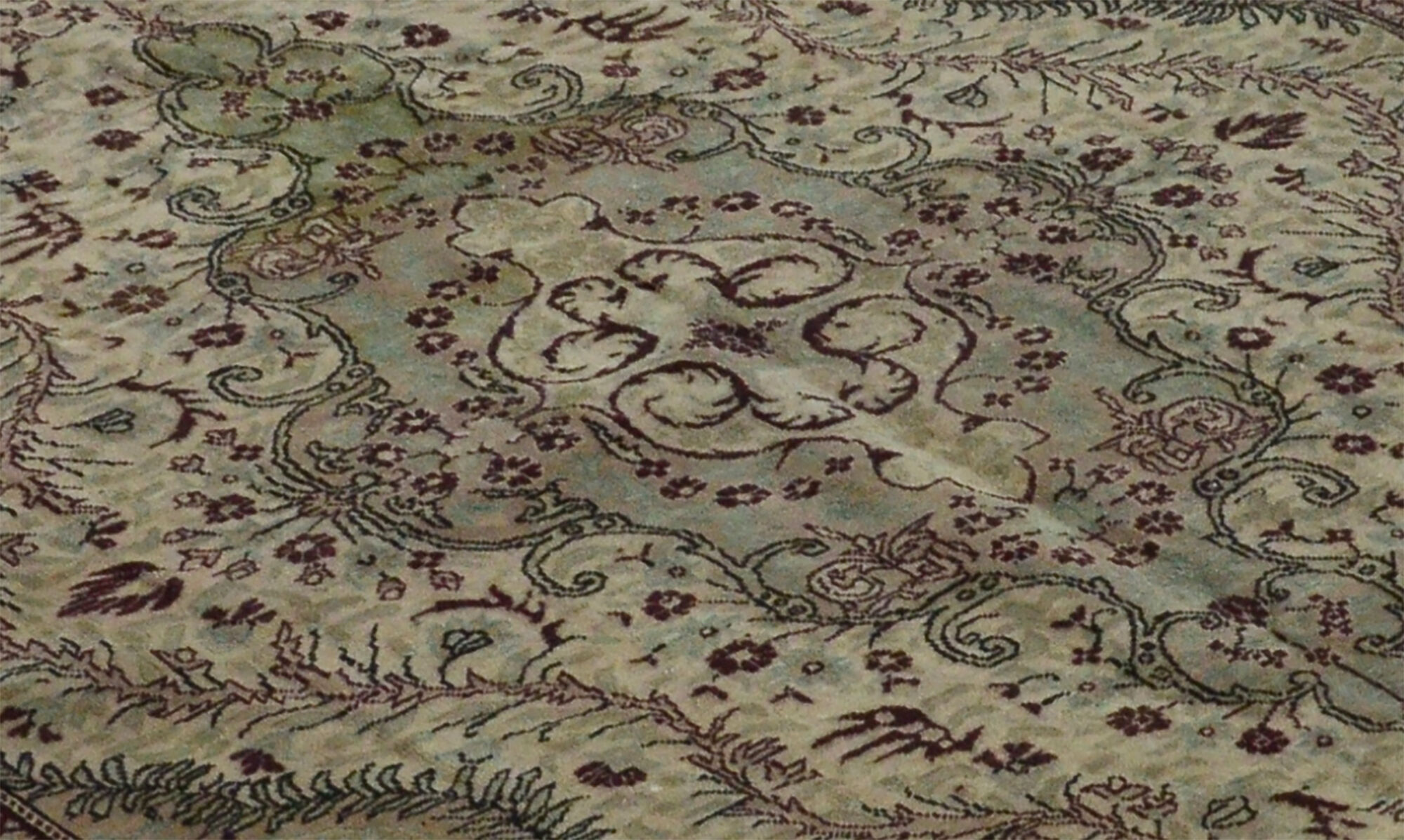 Anatolian handmade vintage rug 283 cm x 192 cm