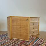 Rattan sideboard by Dal Vera