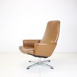 Midcentury Scandinavian Swivel Armchair, 1960s