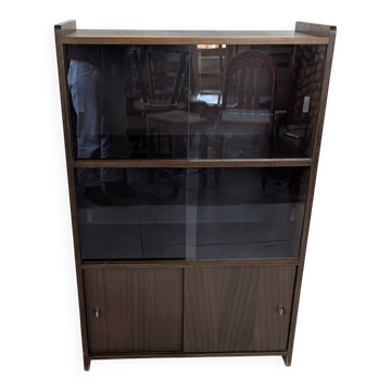 Library, vintage display case
