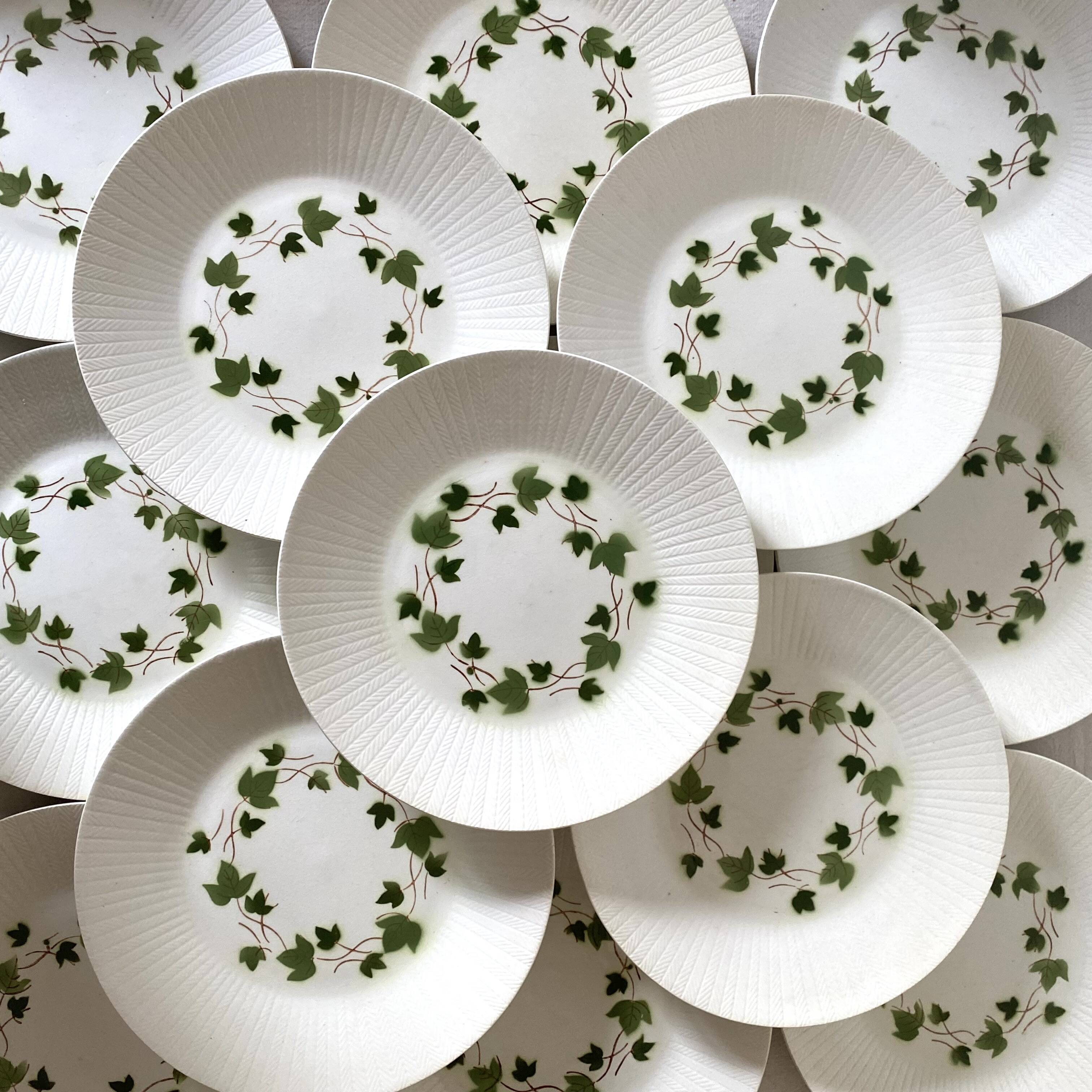 Antique dinner plates Saint Amand Ceranord, Bourrasque
