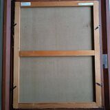 Oil painting on canvas signed lucienne tessier du cros