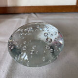 Bubble glass paperweight
