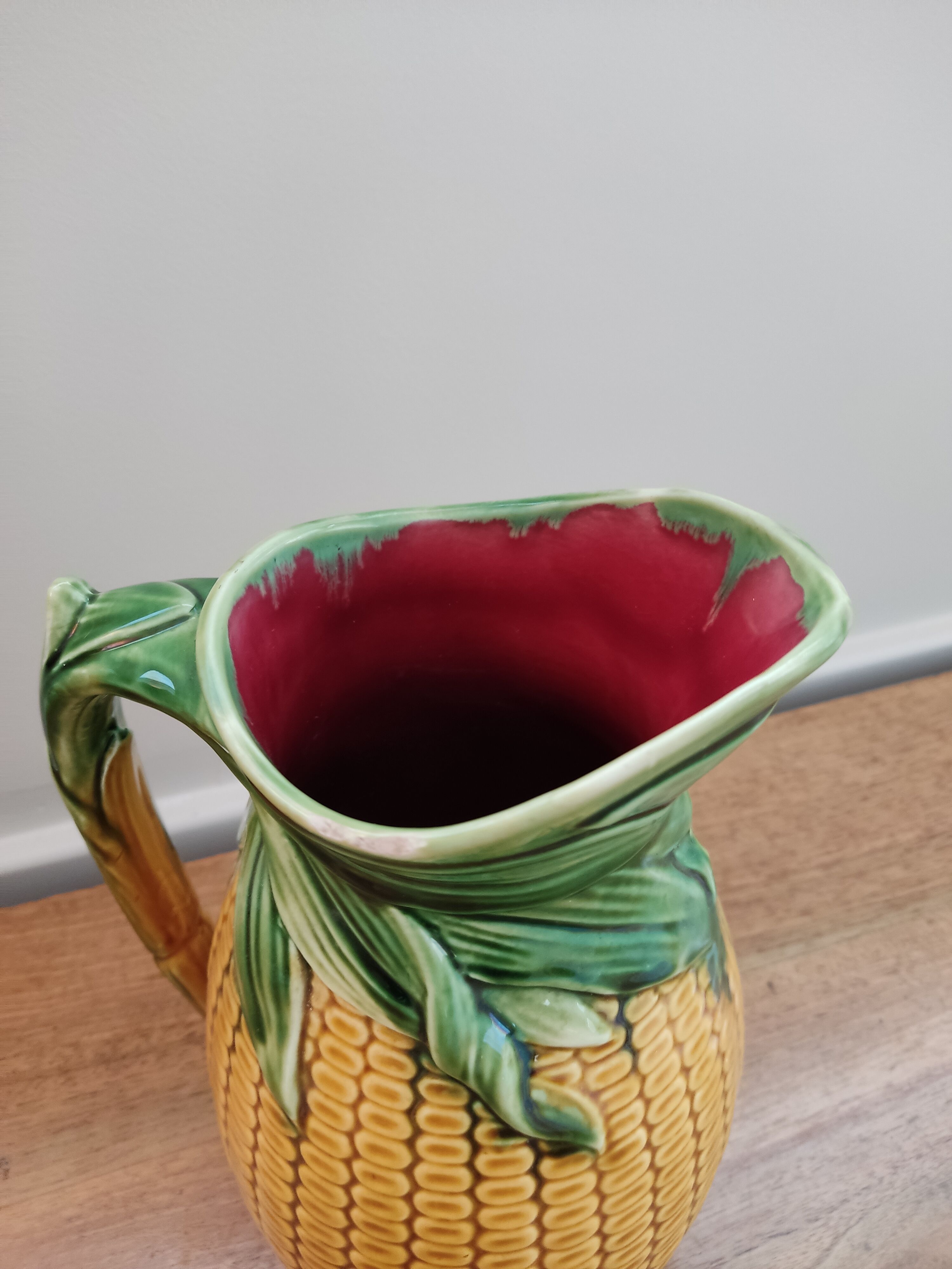 Ceramic pitcher corn cob