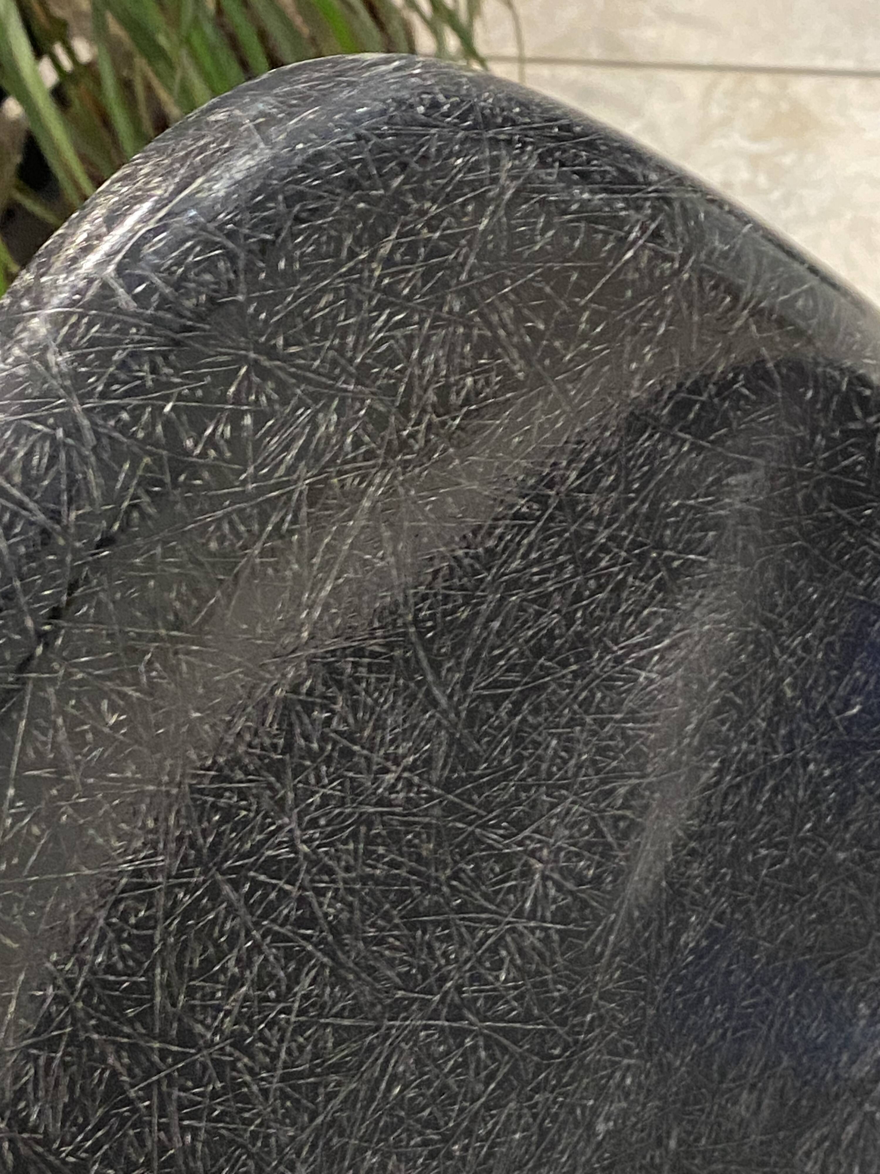 DSW chair black fibre black dowel walnut Eames Herman Miller vintage 1950