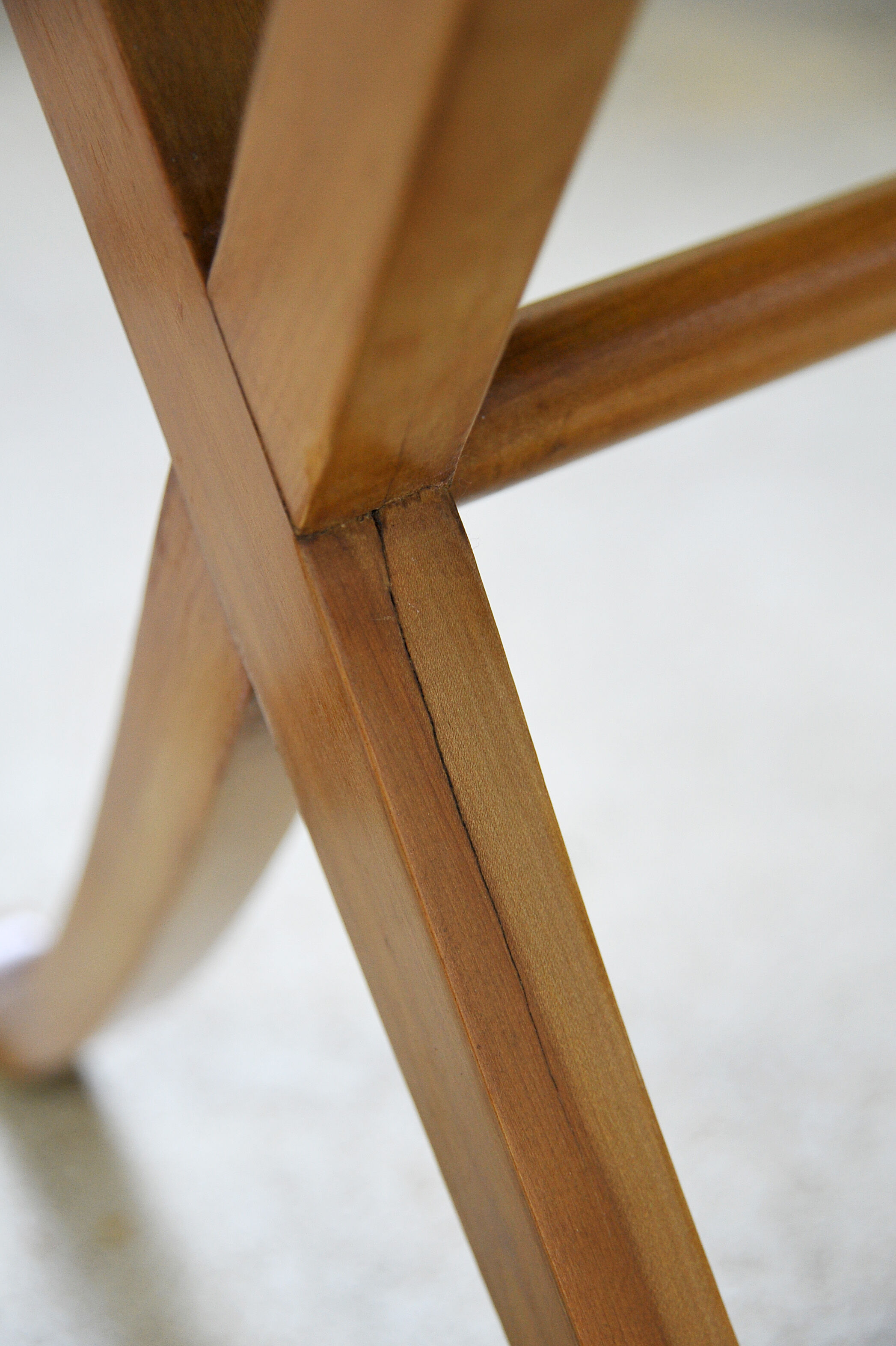 Pair of nightstands neoclassical wooden fruit