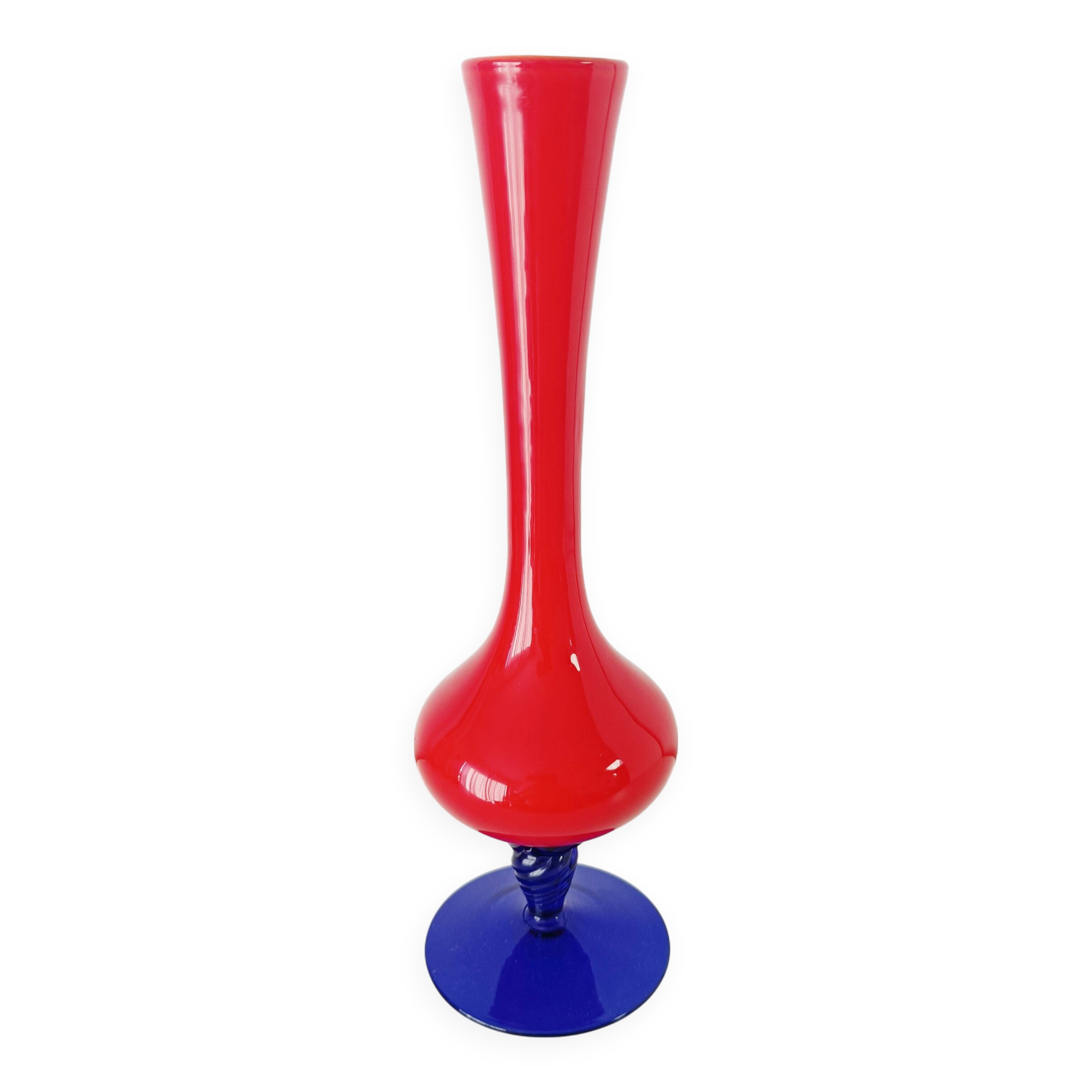 opaline single-flower vase