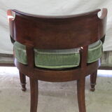 Louis Philippe canned office chair with cushion