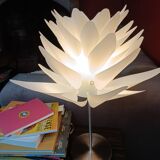 Lampe de salon fleur de lotus années 80
