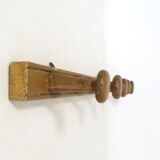 Vintage wooden coat rack, 5 hooks