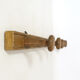 Porte manteau vintage en bois, 5 patères