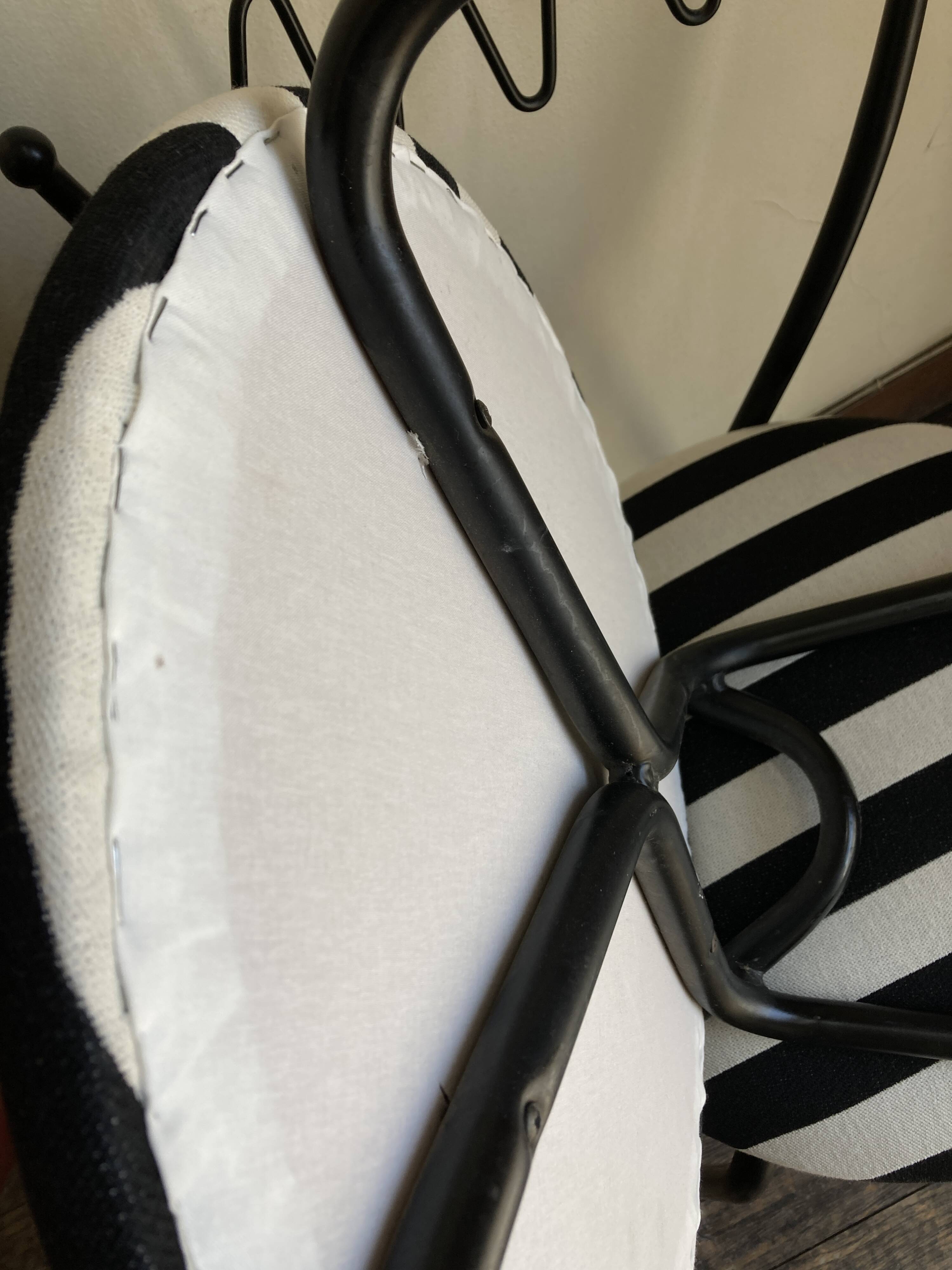 Pair of Barbarian chairs, Italian work, 1980 by Garouste & Bonetti.