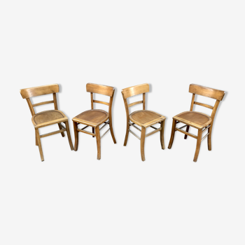 Série de 4 chaises bistrots Strasbourg