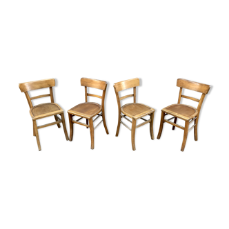 Série de 4 chaises bistrots Strasbourg