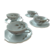 4 cups and saucers in Bavaria porcelain