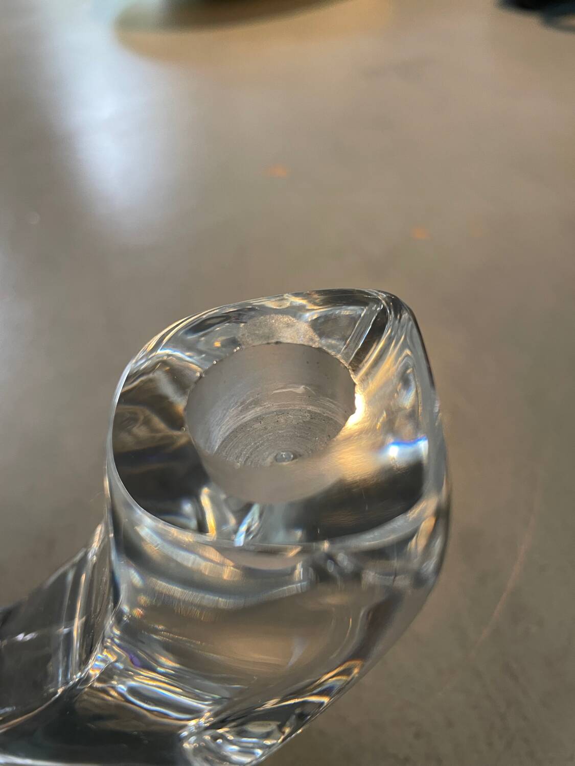 French Crystal Candle Holder