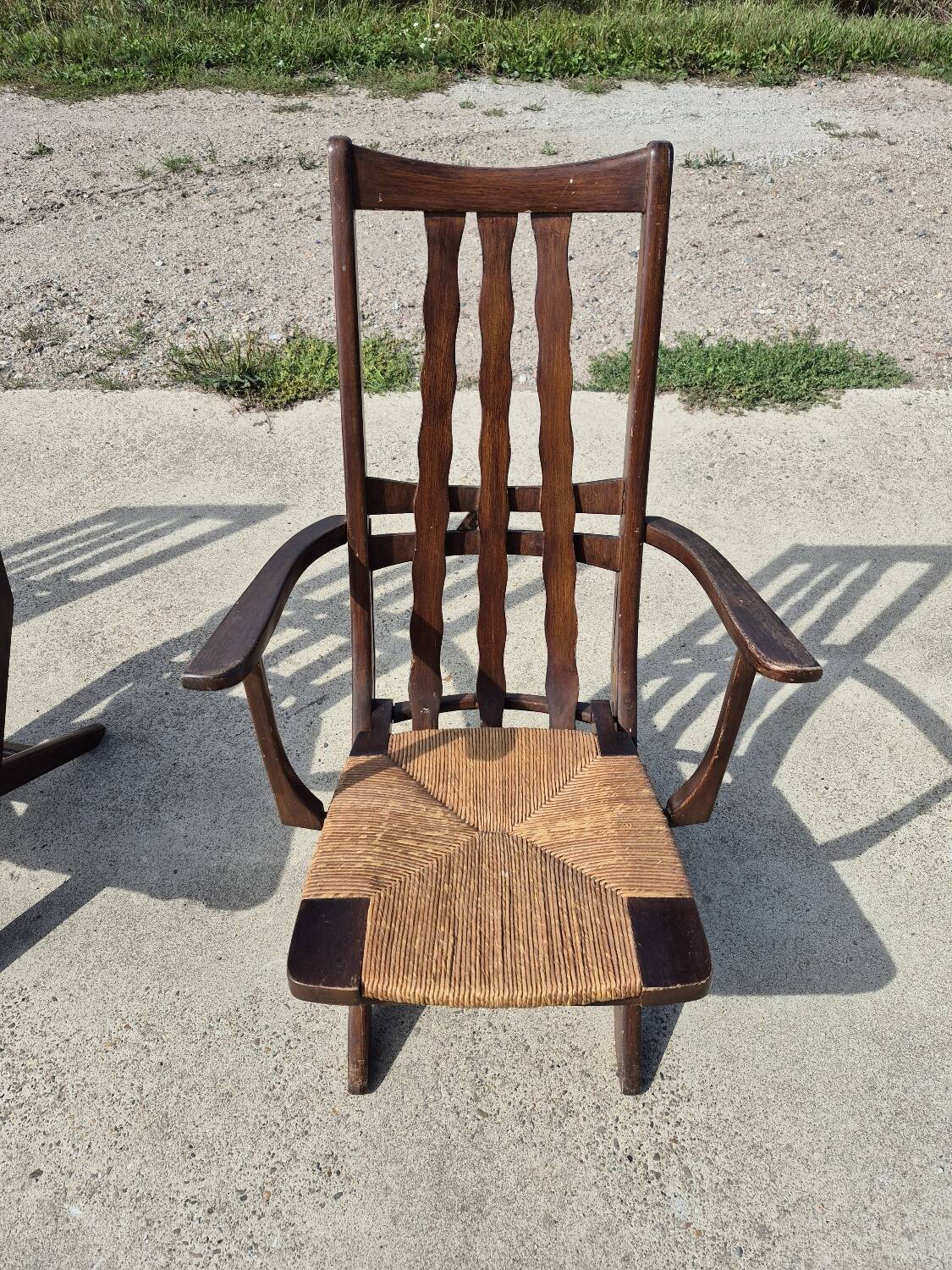 Set 4 vintage Triconfort France adjustible 1960s deckchair