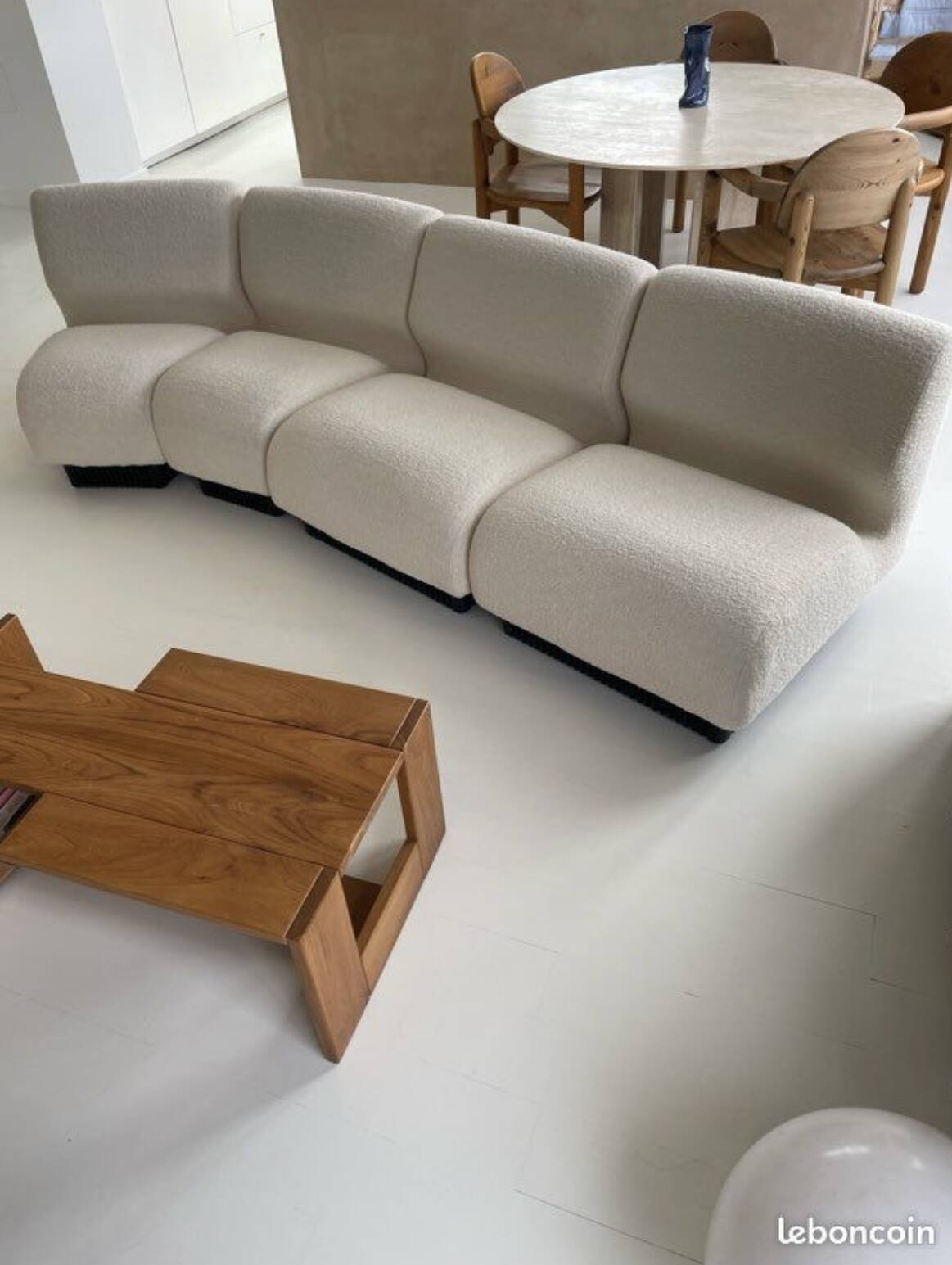 Ecru modular canapé Don Chadwick Herman Miller