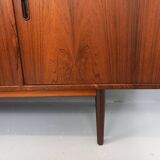 Vintage Scandinavian enfilade by Danish designer Arne Vodder in rosewood.