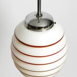Beautiful rare original glass ceiling lamp from the 1930s